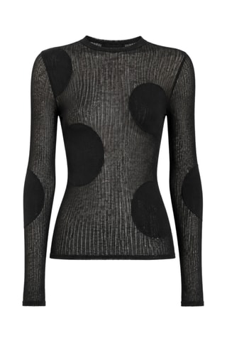 Top en laine - Noir