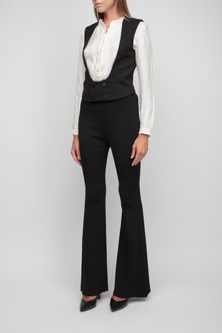 Gilet de costume en laine - Noir