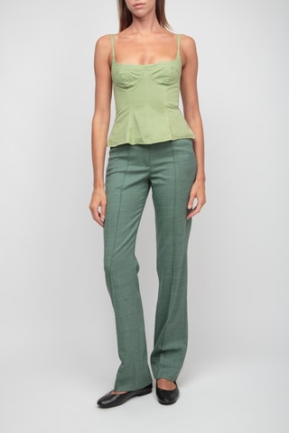 Pantalon en laine - Vert clair