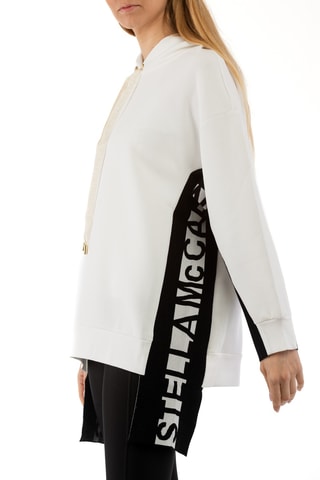 Sweat à capuche - Blanc et noir