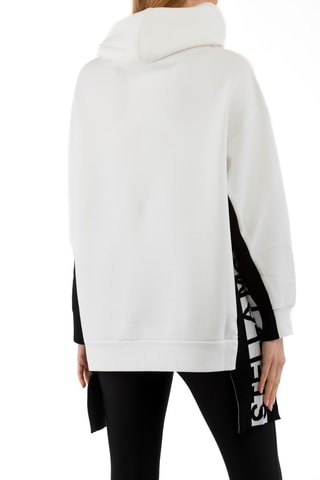 Sweat à capuche - Blanc et noir