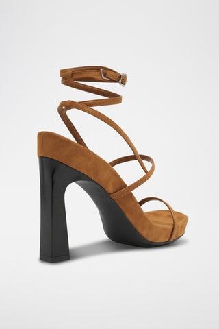 Sandales à talons - Jaune