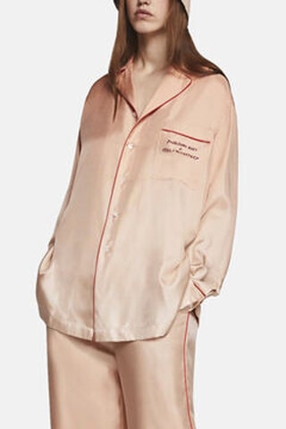 Chemise en soie - Rose
