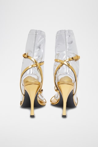 Bottines à talons - Argenté