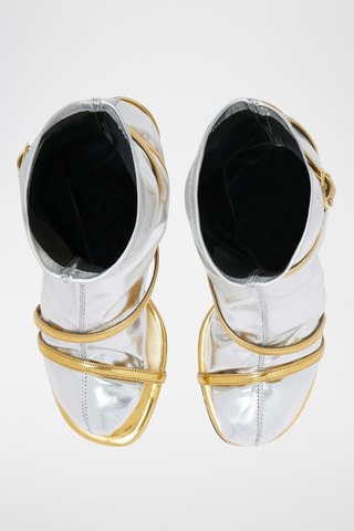 Bottines à talons - Argenté