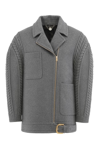 Manteau en laine  - Gris