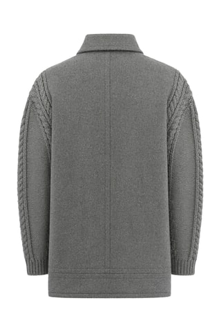 Manteau en laine  - Gris