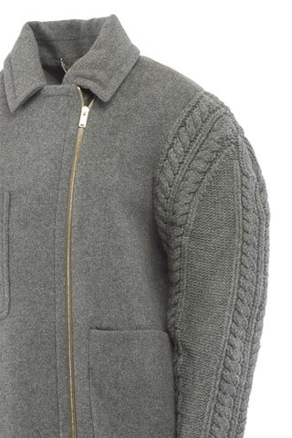 Manteau en laine  - Gris