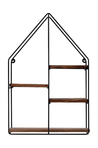 Etagère murale Noir et naturel