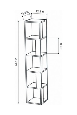 Bibliothèque - 34 x 161 x 34 cm