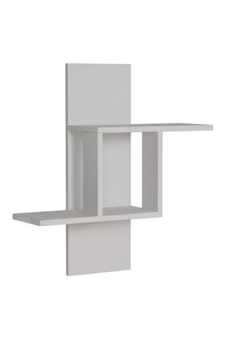 Etagère murale 2 niveaux Blanc