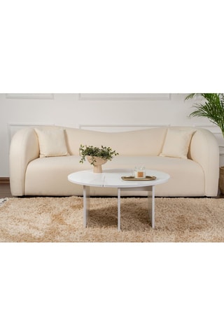 2 tables basses Moira - Blanc