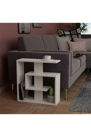 Table d'appoint - Blanc - 55 x 57 x 20 cm