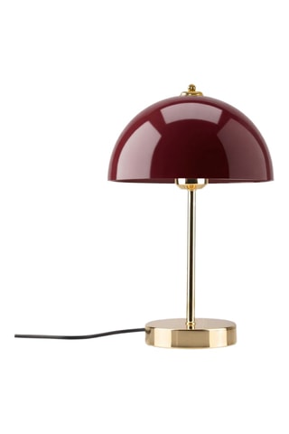 Lampe de table - Bordeaux et doré - 40 W