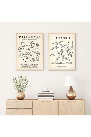 2 tableaux - Picasso - 50 x 70 cm - Reproduction
