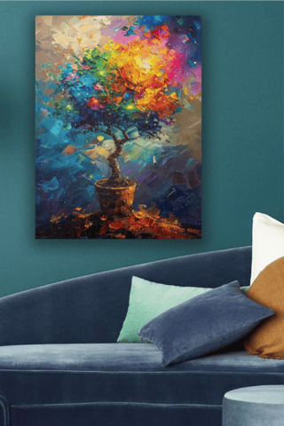 Tableau en bois - 50 x 70 cm