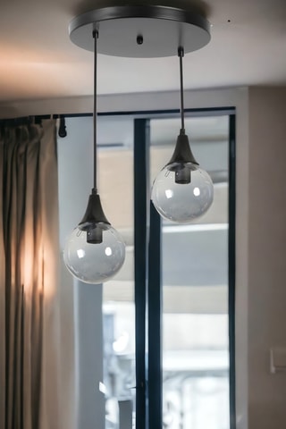Suspension Afra 2 - Noir - 2 x 60 W
