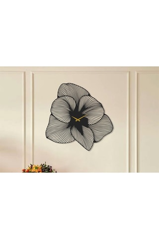 Horloge Azalea - 70 x 70 cm - Noir