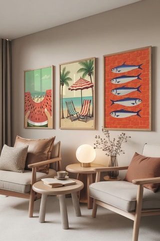 3 tableaux - 50 x 70 cm