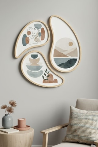 3 tableaux - 65 x 62 cm