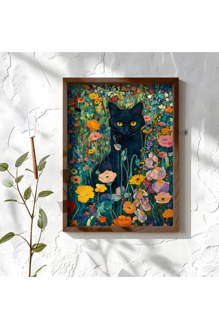 Peinture décorative encadrée en MDF Hippolyte - 50 x 70 cm