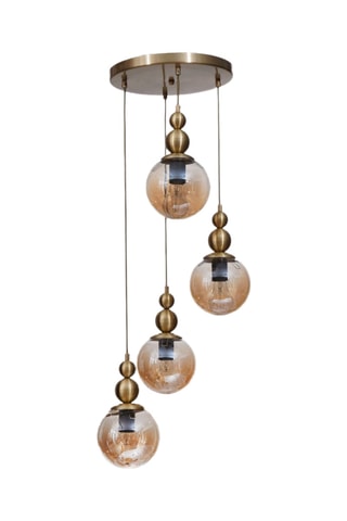 Suspension - Doré - 4 x 40 W
