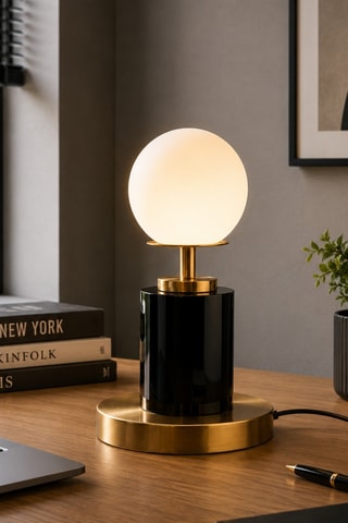 Lampe à poser - Doré et noir - 40 W