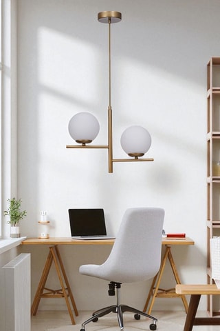 Suspension - Doré - 2 x 40 W