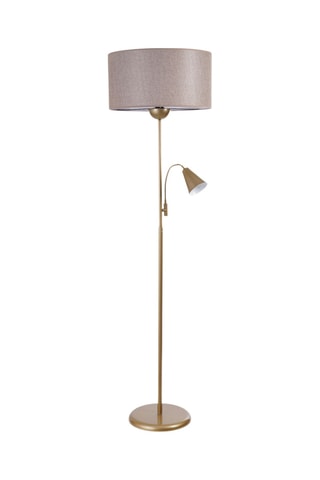 Lampadaire - Vieux rose et doré - 2 x 40 W