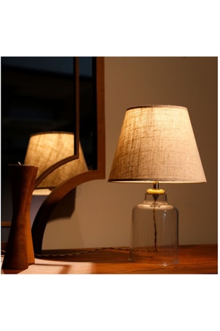 Lampe à poser Saglam - Crème - 40 W