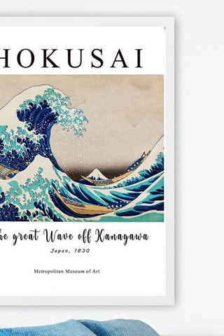 Tableau "La Grande Vague" Hokusai - 55 x 75 cm