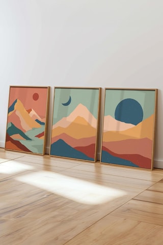 3 tableaux - 50 x 70 cm