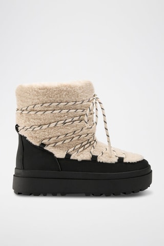 Botins forrados - Bege