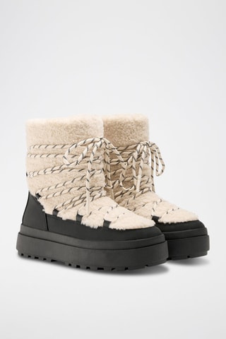 Botins forrados - Bege