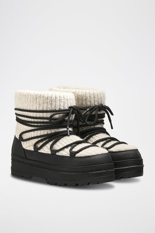Botins forrados - Bege
