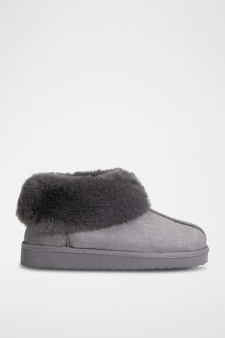 Botins forrados Cinzento
