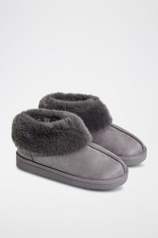Botins forrados Cinzento