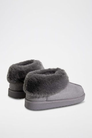 Botins forrados Cinzento