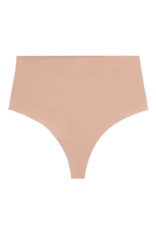Tanga de cintura alta - Nude