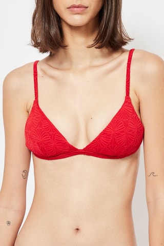 Parte de cima de biquíni - Vermelho