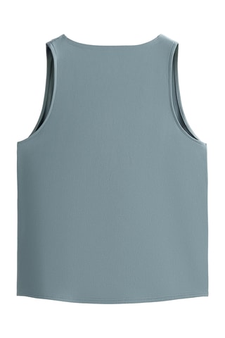 Camisola de alças - Azul-acinzentado