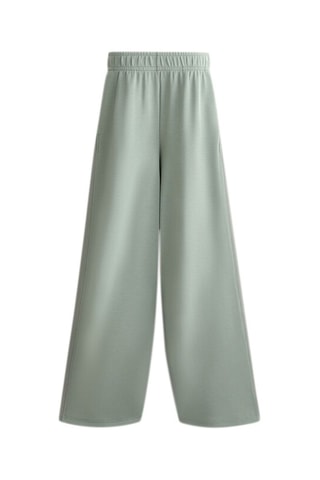 Calças wide legs - Verde-água