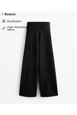 Calças bootcut - Preto