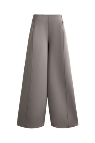 Calças wide legs - Cinzento
