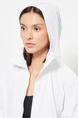Coupe-vent à capuche - Blanc