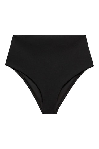 Parte de baixo de biquíni de cintura subida - Preto