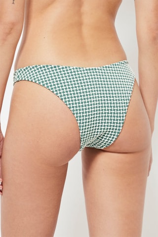 Parte de baixo de biquíni - Branco e verde