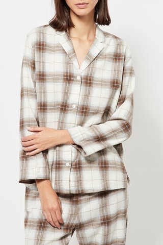 Camisa de pijama - Castanho