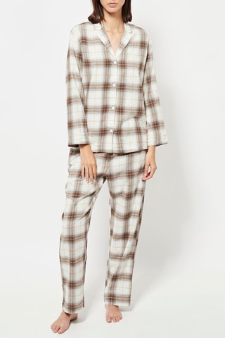 Camisa de pijama - Castanho