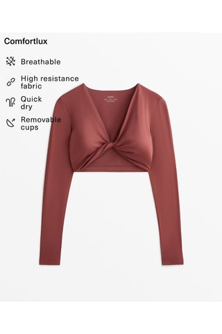 Crop top - Castanho